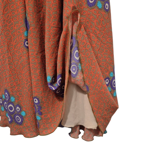 Tricia Fix - Open Back Midi Halter Dress SIZE Medium - Retro 70s Style - Picture 4 of 6